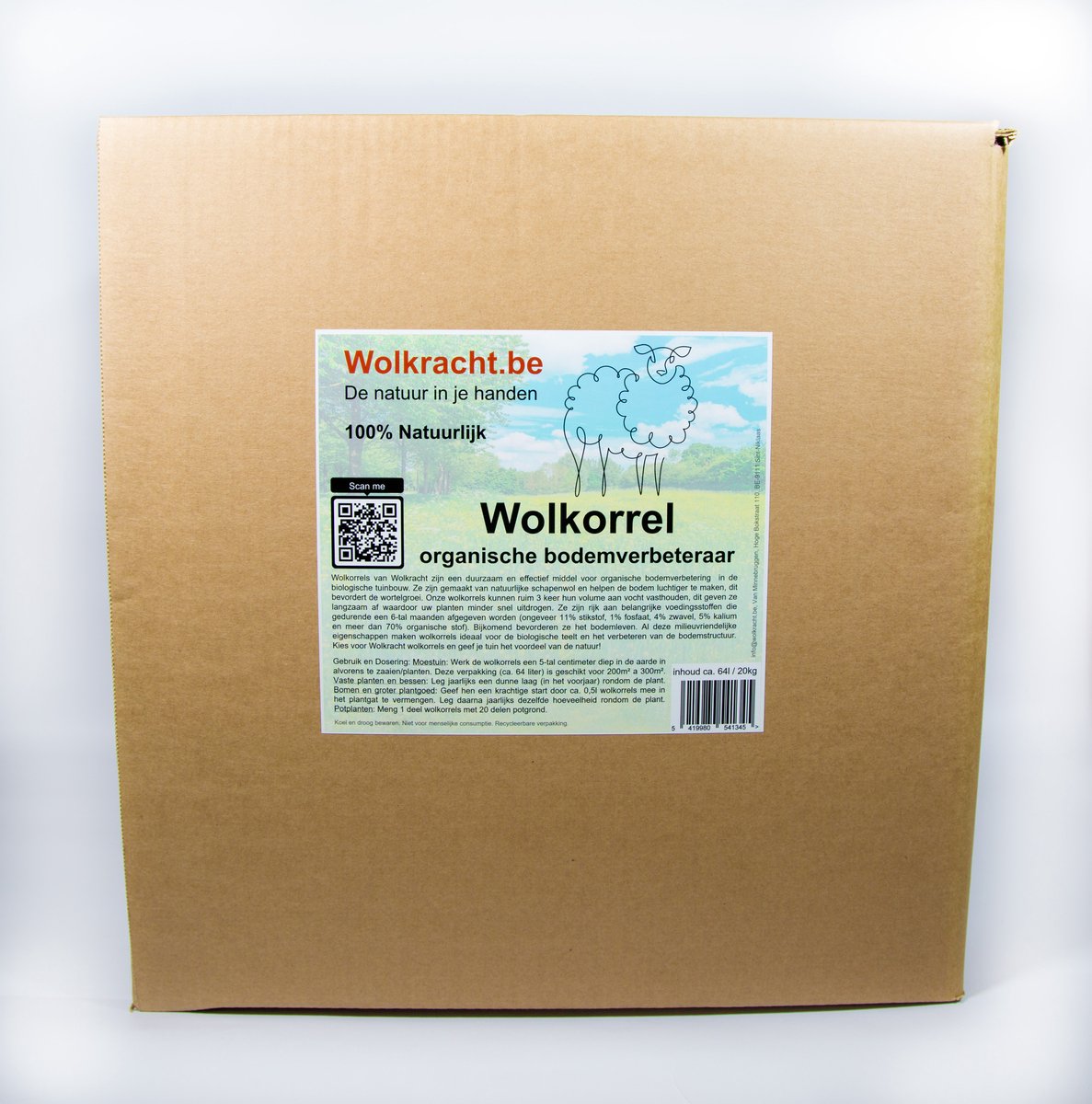 Wolkorrels - Organische bodemverbeteraar en meststof voor mo