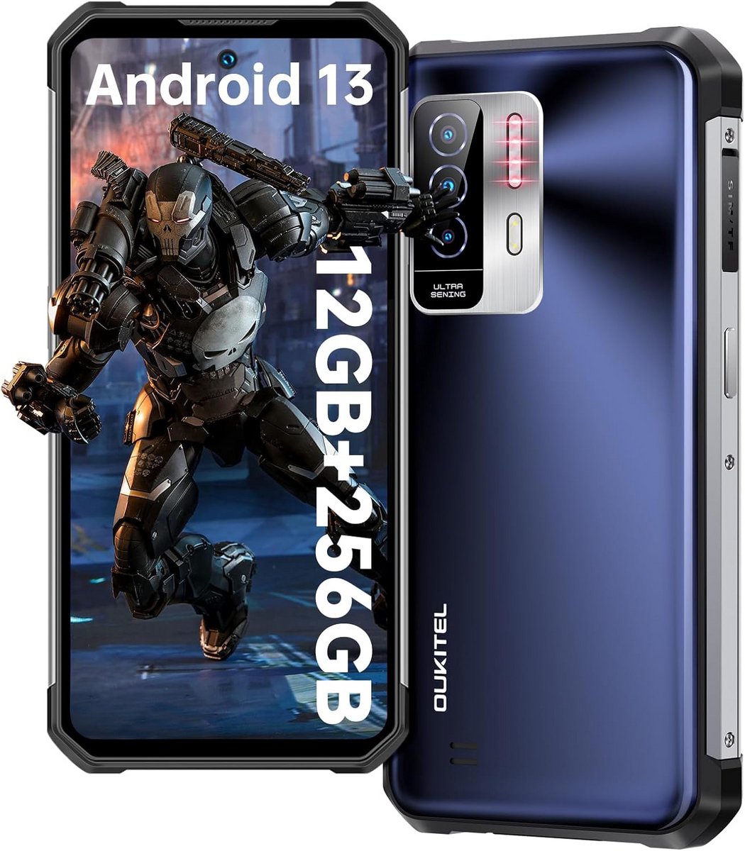 Robuuste Onbreekbare Smartphone 24GB RAM 256GB Opslag 6.8 inch FHD+ 120Hz Camera 8500mAh NFC