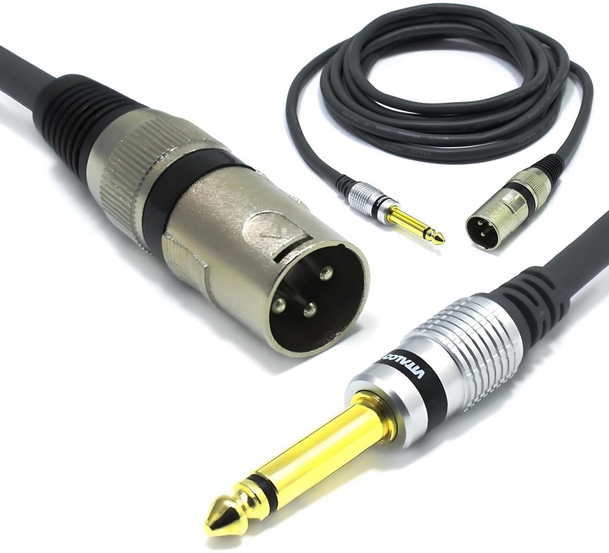 XLR naar Jack 6.35mm Kabel 1.5 Meter voor Microfoon en Audio-apparatuur