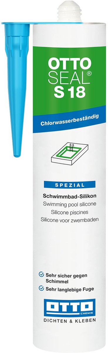 Siliconenkit voor Zwembaden en Natte Ruimtes 310 ml