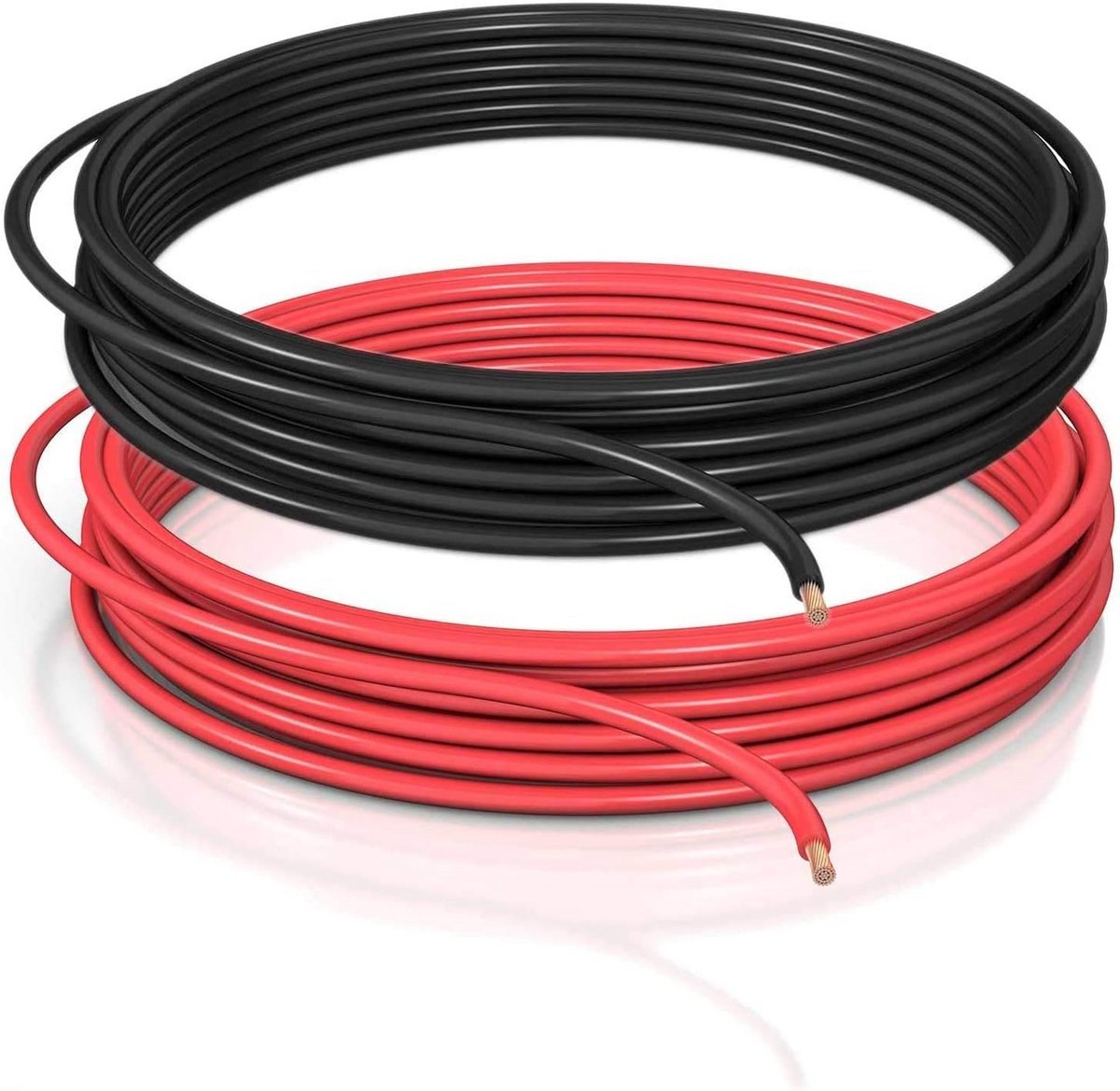 Voertuigkabel 4mm² Asymmetrisch - 20m Rood en Zwart Set - Soepele Autokabel Isolatie