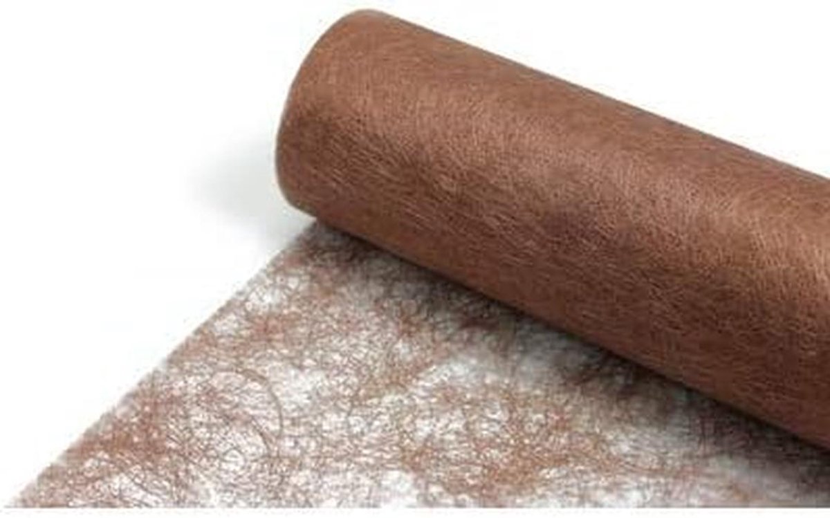 Lange Polyester Tafelloper in Koperkleur voor Feestdecoraties