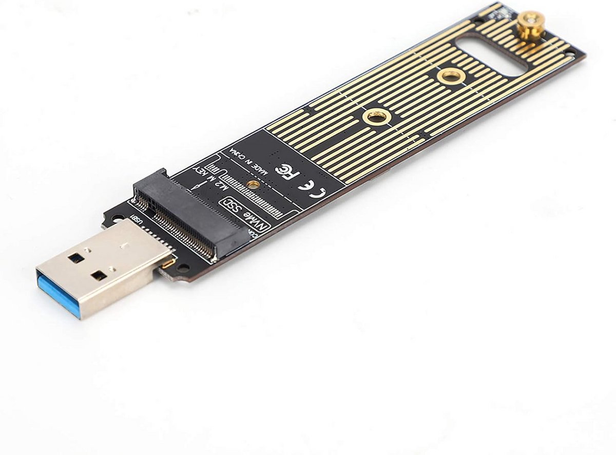 M.2 NVMe SSD naar USB Adapter Kaart - High-Speed Externe Behuizing voor NVMe Stations