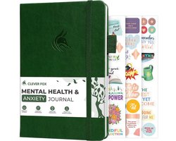 Omslag van CGT Angst & Stress Dagboek - Begeleide Journal voor Zelfhulp en Emotie Tracking