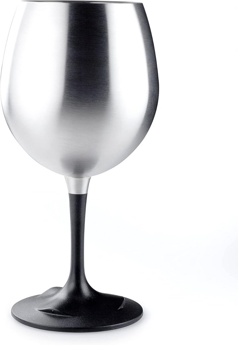 Draagbare RVS Wijnglas met Afneembare Voet voor Buiten