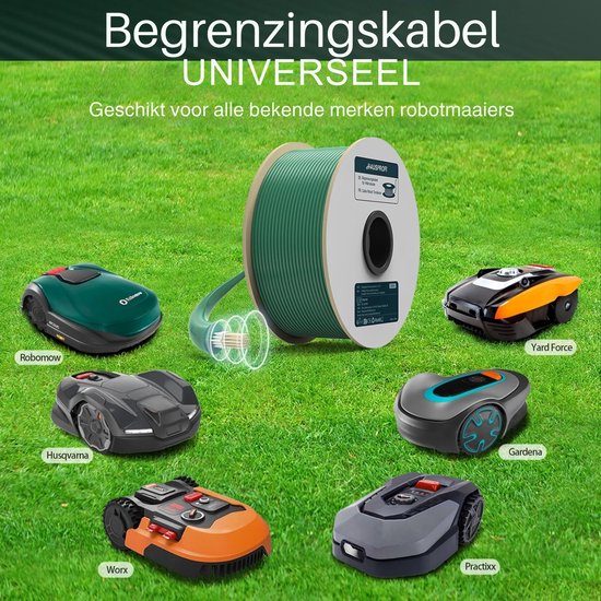 Rolu Begrenzingsdraad Robotmaaier - Grasmaaier - Robotmaaier - 250 Meter - Ø 2,7 mm - Universeel - Groen van Merkloos	 — afbeelding 5
