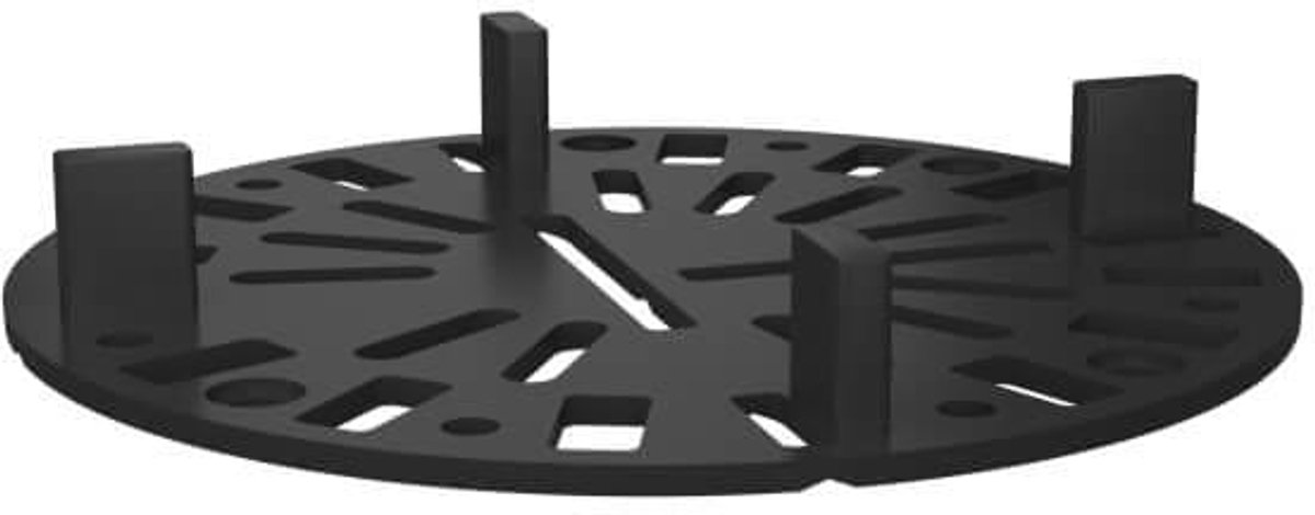 Renoplast RENOSLIM Terrassteun Terrasconsole Terrasbevestiging Terrasplaten Bestrating Ondergrond Hoogte 2,2 mm Voegmortel 4 mm Zwart 10 stuks