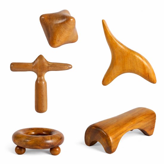 Houten massagetools, set van 5