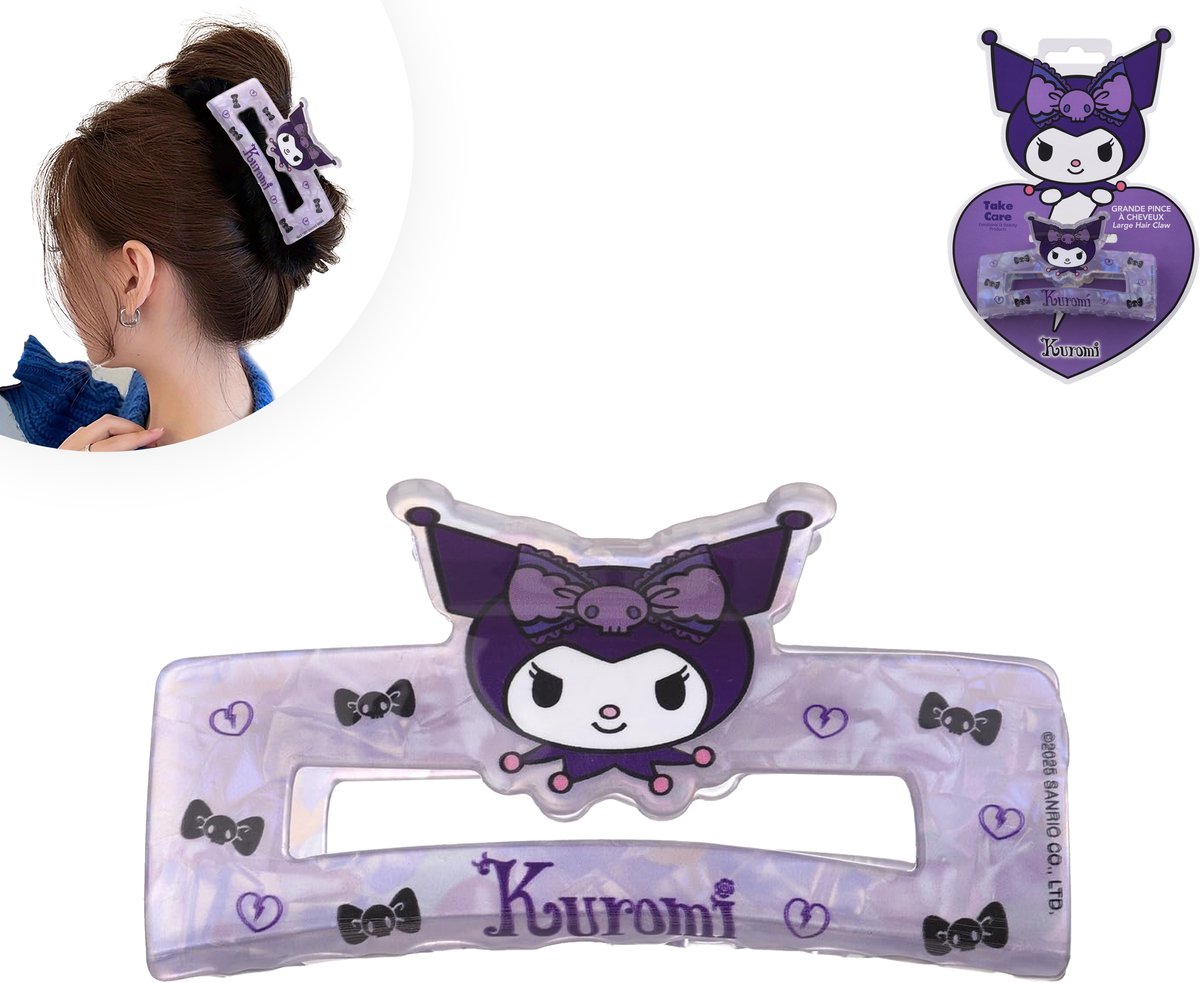 Kuromi Haarklem Meisjes - Grote Haarklem - Haarclips - 10 x 5 x 5 cm