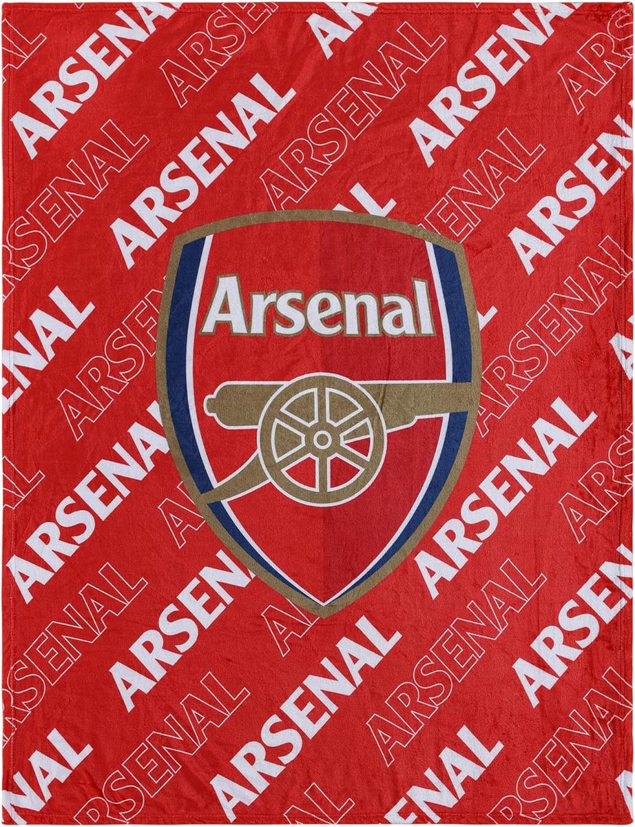Zachte Voetbal Fan Plaid Deken - Premier League Arsenal Stijl