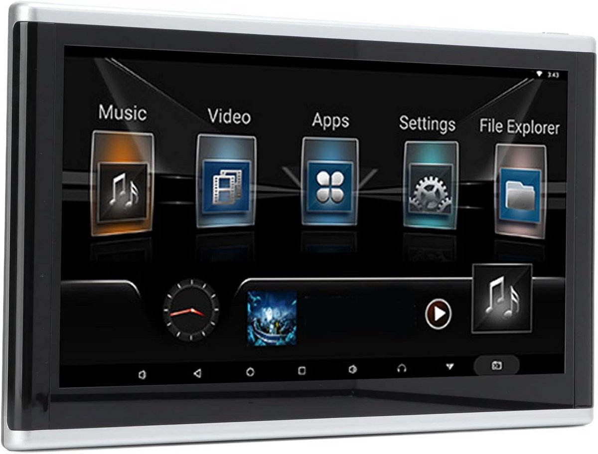 Draagbare DVD-Speler voor Achterbank met Touchscreen voor Kinderen