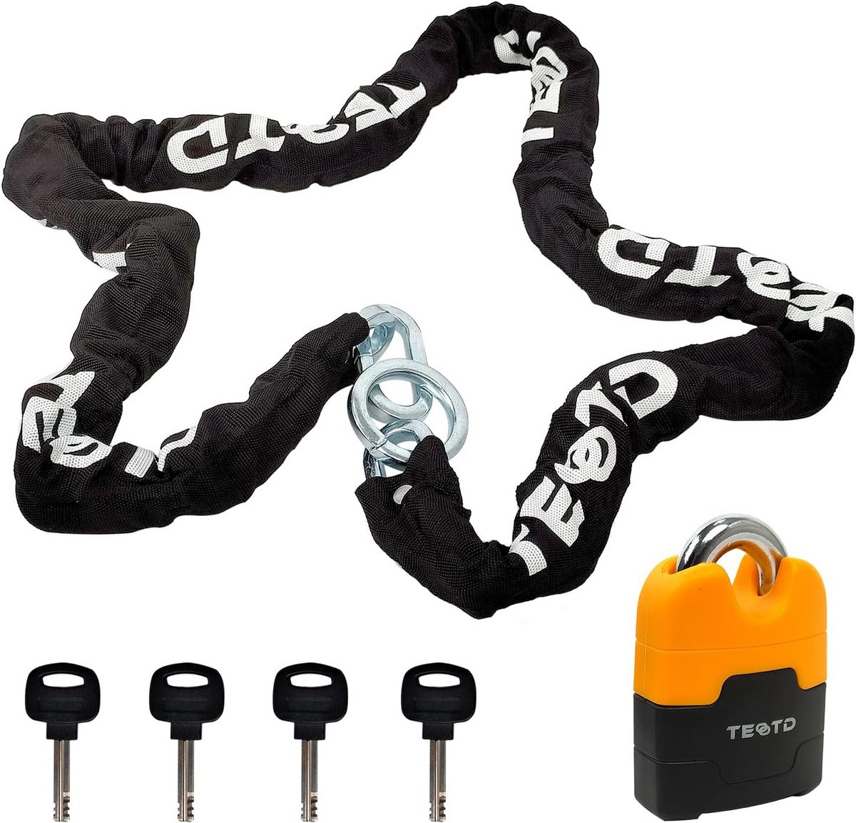 Extra Veilig Motorslot Kettingslot 160 cm - Diefstalbeveiliging voor Fiets en Motor