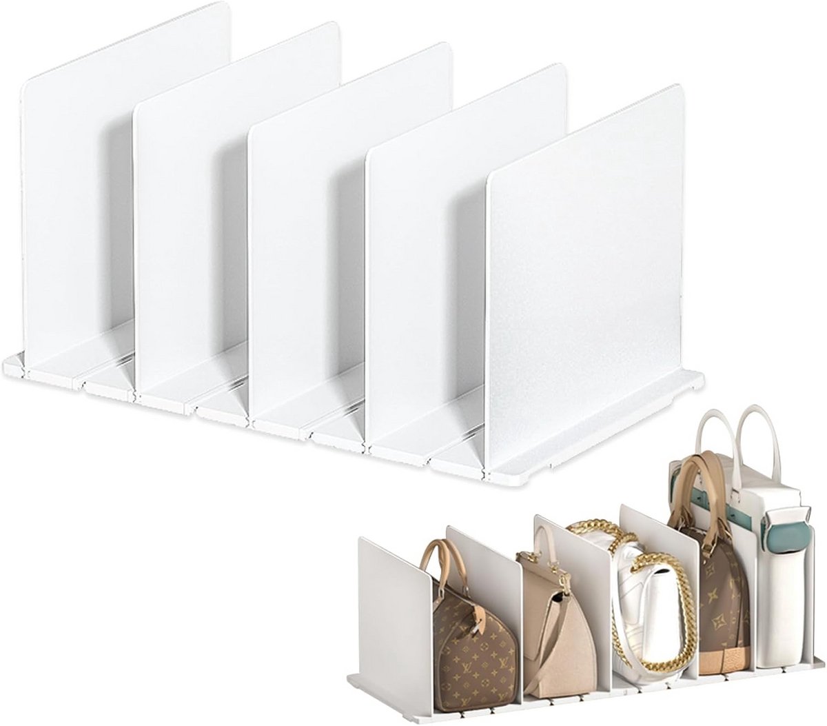 Transparante Plankverdeler voor Kledingkast en Lades - Acryl Organizer