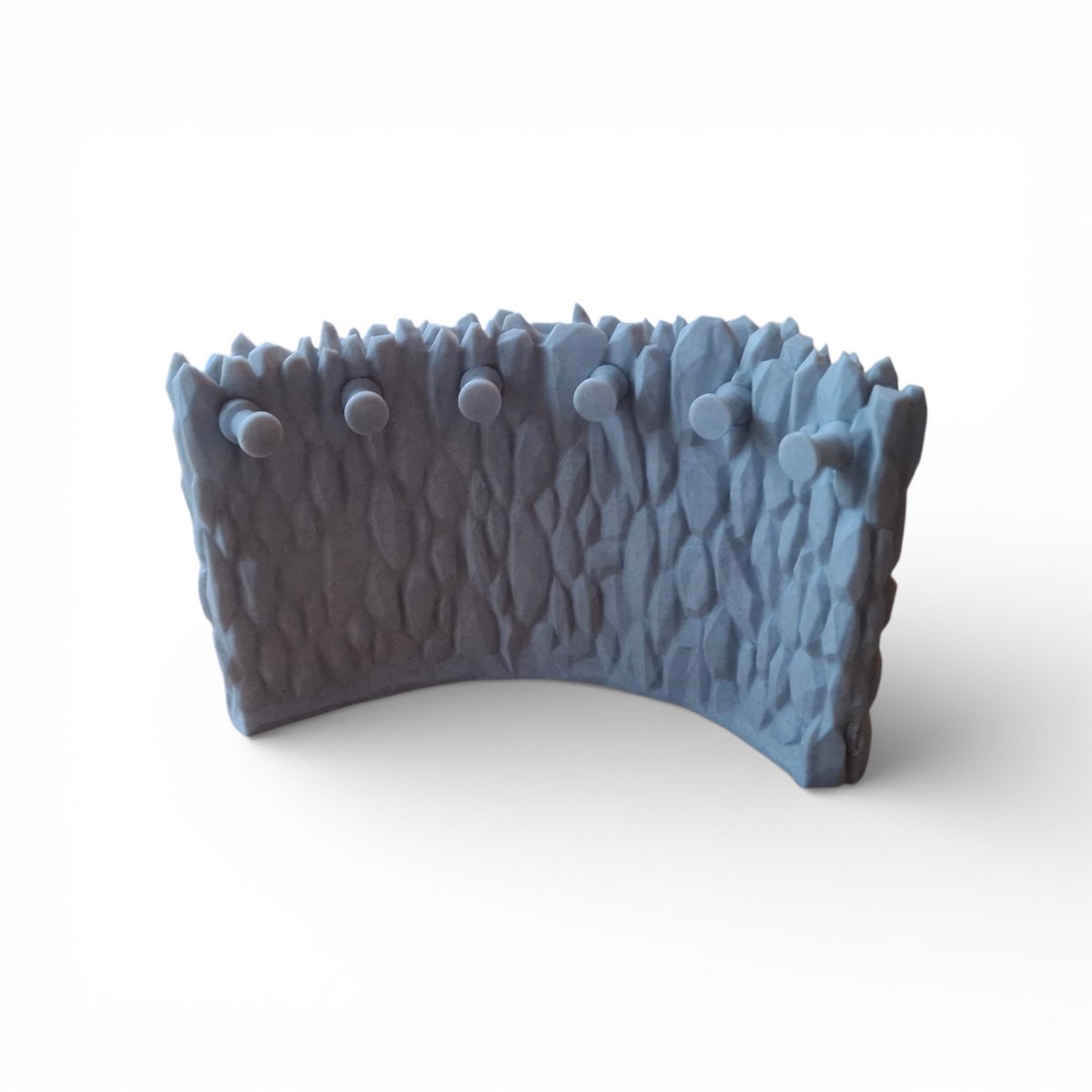Design Sleutelhouder – Unieke Wandhaak met 6 sleutelhouders – Graniet-- 3D Geprint