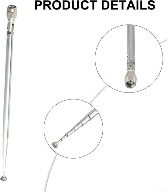 Uitschuifbare Telescopische Antenne 5.6M voor Amateur Radio en Korte Golf Antennes — afbeelding 3