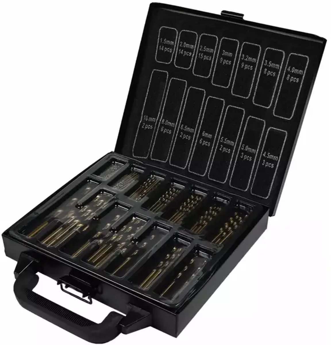 Metaalborenset-101-delig-kobalt-1.5-10mm-voor-boren-in-ijzer-koper-aluminium-kunststof-hout-metaalborencassette-uitgebreide metaalboorset