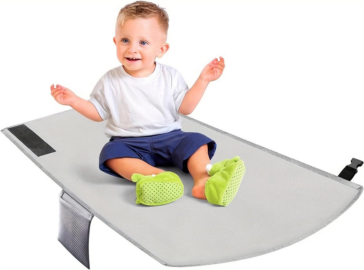 Vliegtuigbedje - Reiskussen – Babybedje met Opbergvak - Comfort