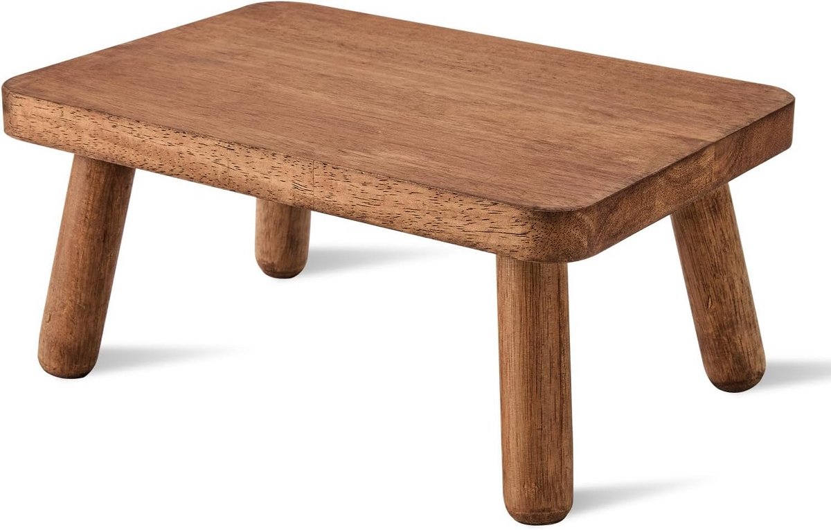 Stevige Houten Opstapkruk Antislip voor Keuken en Tuin