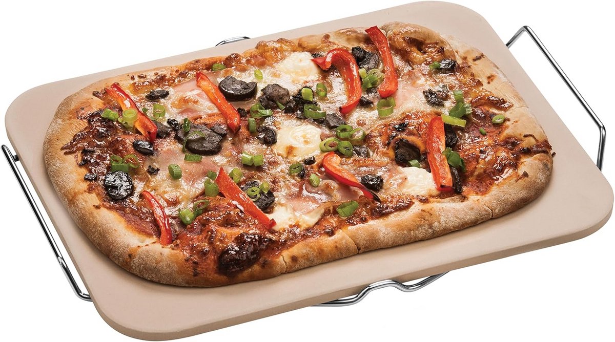 Steenoven Pizza Baksteen met Standaard voor Oven en BBQ