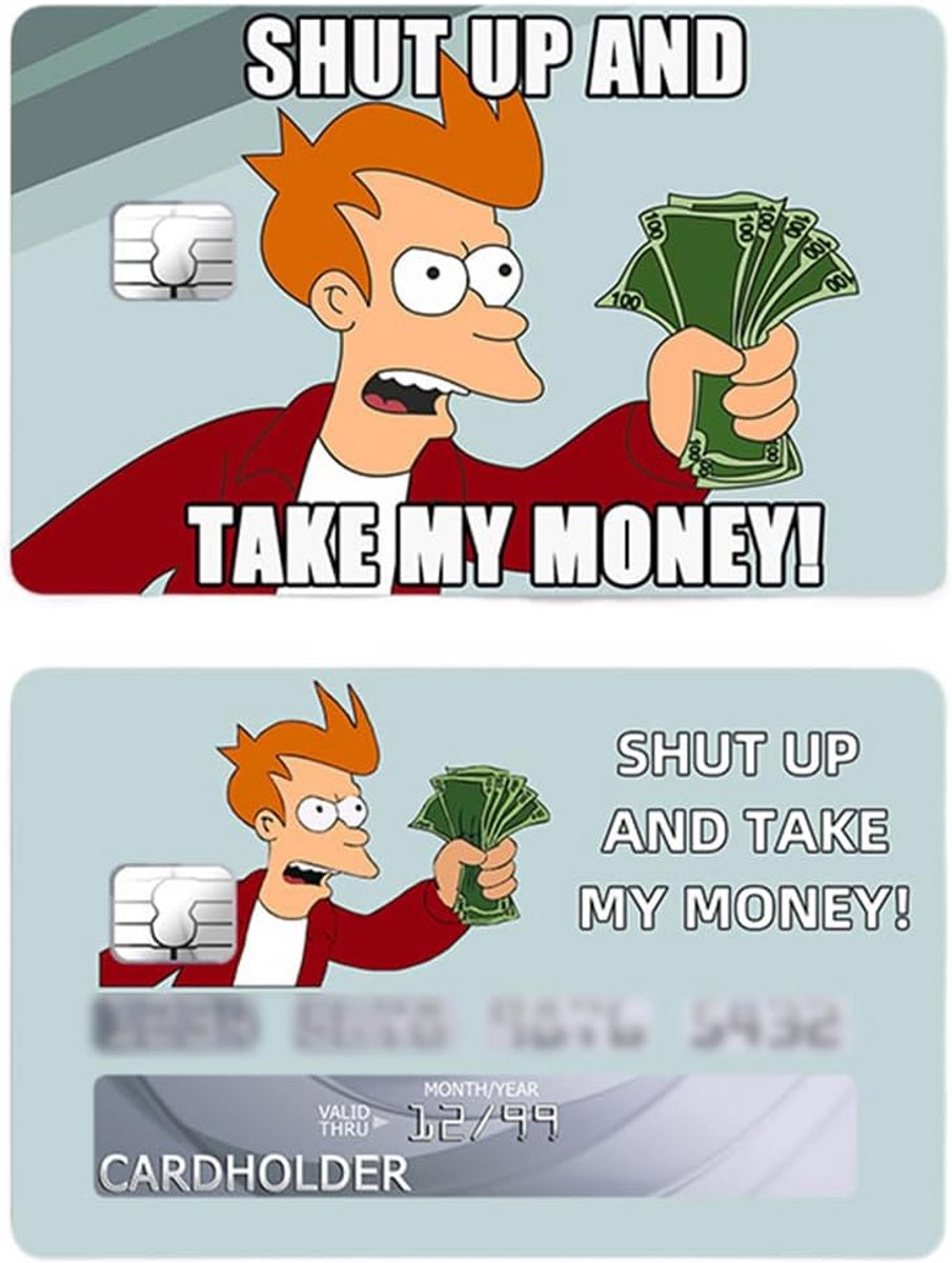 Grappige en Stijlvolle Creditcard Sticker voor Visa en Mastercard