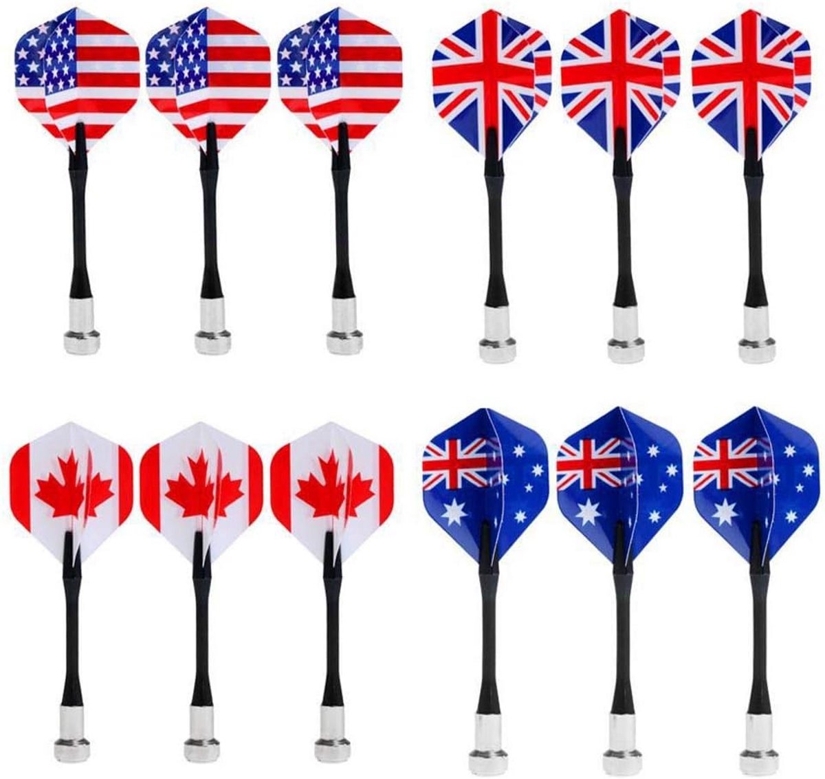 12 Stuks Magnetische Darts zonder Punt - Veilige Vervanging voor Dartbord Spel