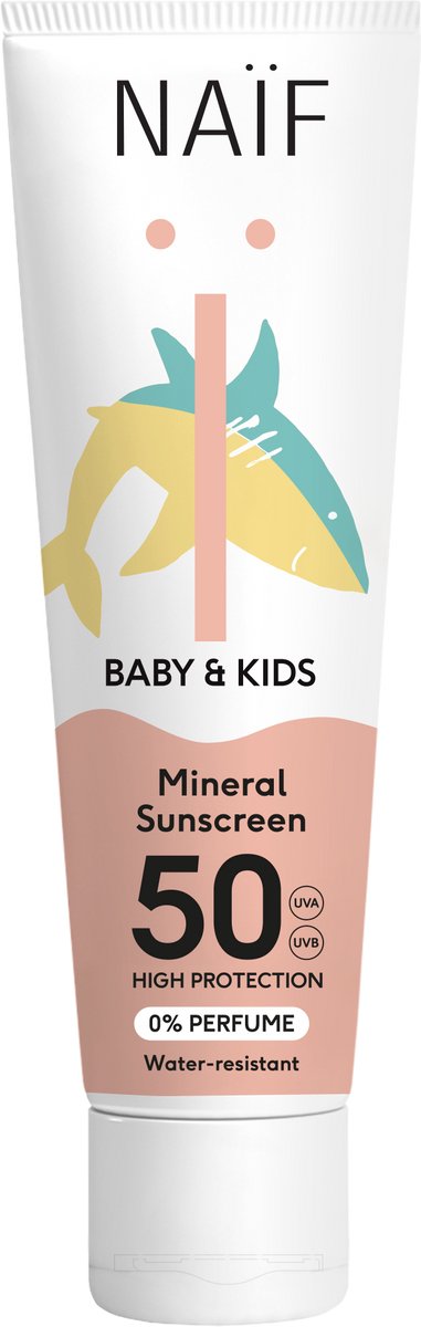 Naïf - Minerale Zonnebrand - SPF50 - 0% perfume - 30ml