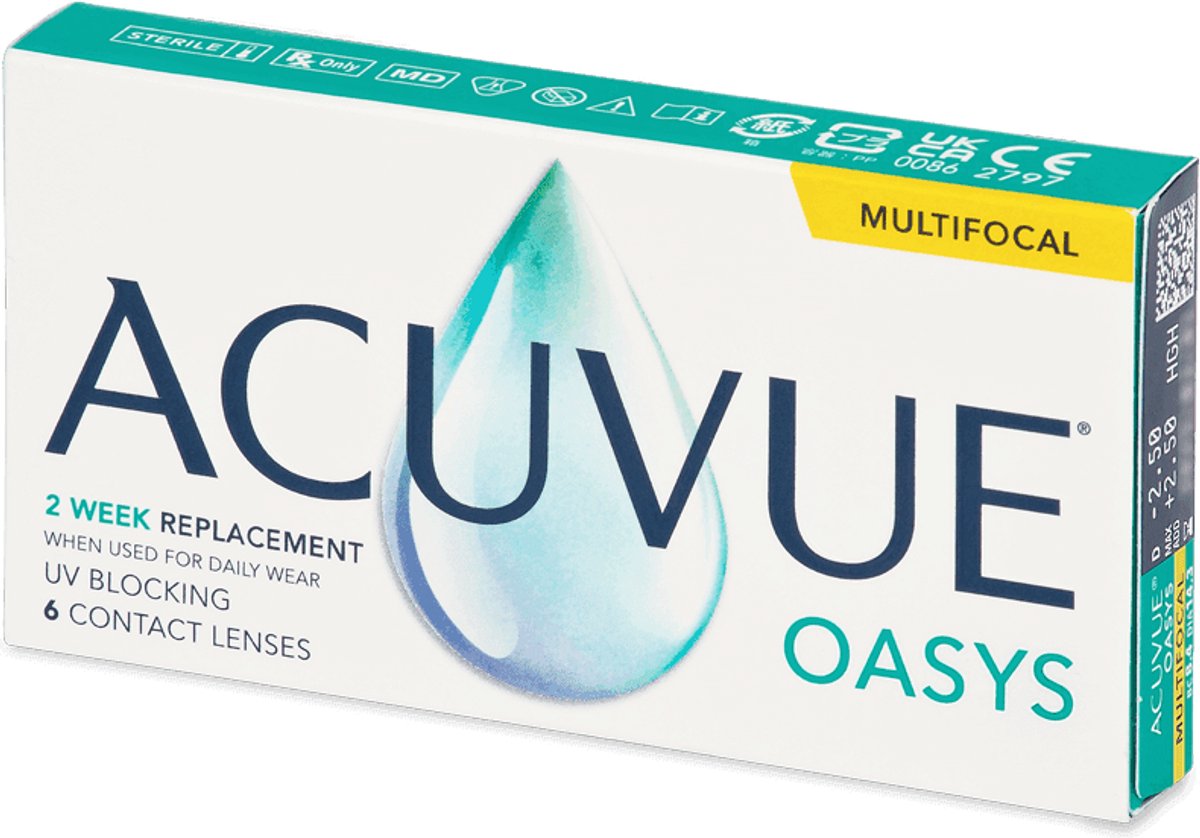 Acuvue Oasys Multifocal - 6 pack - sterkte -3.00 Low