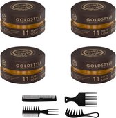 Gold Style Matt Look Nummer 11 - Haar Wax Mannen - ( 4 Stuks 600 ML ) - 4 Stuks Styling Kamen
