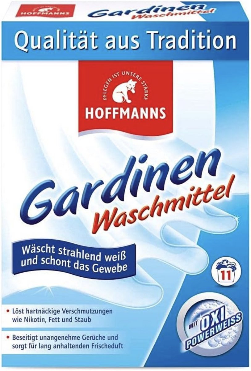Gardinenweiß Textielreiniger voor Gordijnen – Krachtige Vlekverwijderaar – Herstelt Witte Gordijnen – Verwijdert Stof, Nicotine en Geur