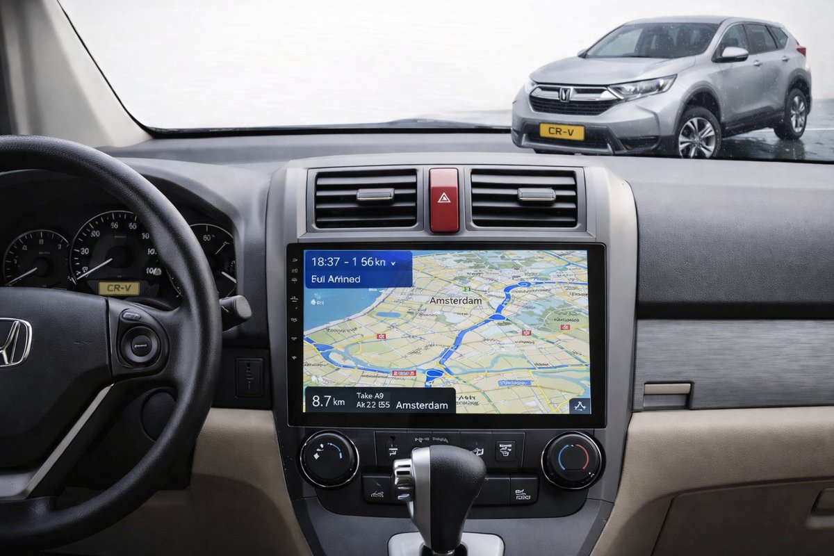 ADIVOX T4 9 inch geschikt voor Honda CR-V 2007-2011 Android 15 CarPlay/Auto/Wifi/RDS/DSP/5G/QLED/DAB+