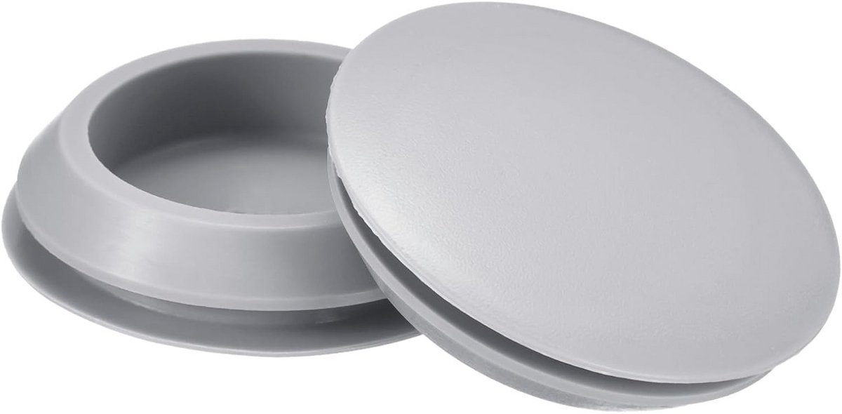 2x Universele Siliconen Schroefdoppen voor Ronde Gaten 40mm - Waterdichte Rubberen Pluggen voor Buis en Meubels