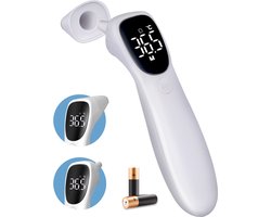 Reiho® Oorthermometer Baby – Koortsthermometer Oor & Voorhoofd – Meting in 1 Seconde – Kinderen & Volwassenen – Incl. Opberghoes & Batterijen