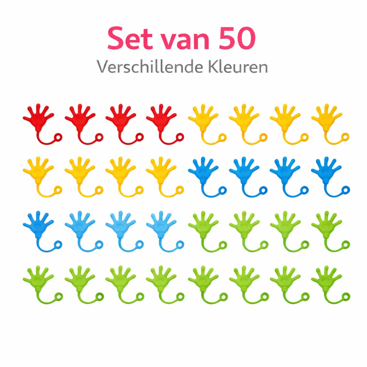 Isa's Friends® - Uitdeelcadeaus Plakhandjes - 50 stuks - Traktatie - Uitdeelcadeautjes voor Kinderen — afbeelding 8