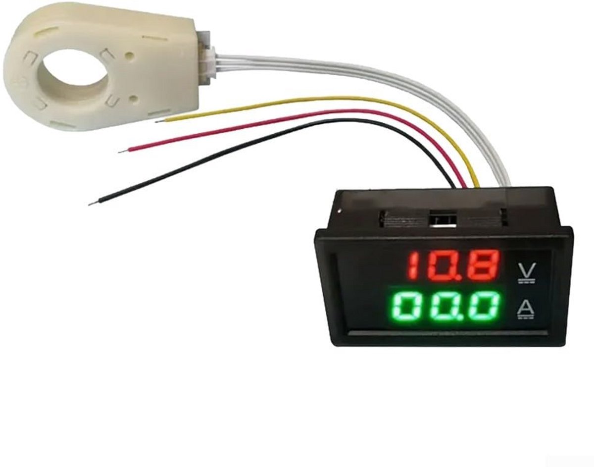 Digitale Stroom- en Spanningsmeter DC 0-300V met LED-display