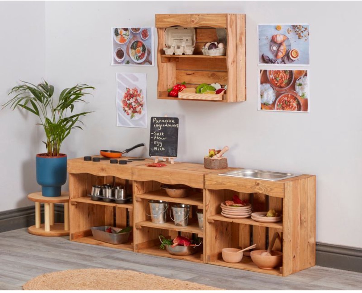 Cosy speelgoed boerderij keuken set - Curiosity Crate 3-delig.