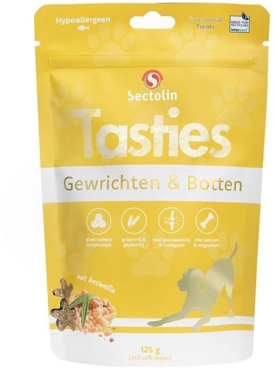Sectolin - Tasties Gewrichten & Botten - Hypoallergeen - Soft Chews - 125 gram