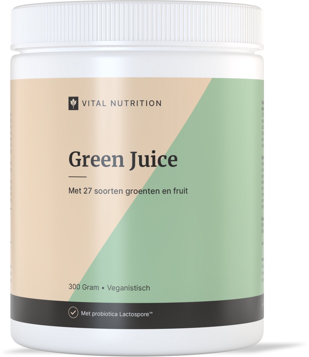 Vital Nutrition Green Juice - vezels en enzymen - veganistisch - 300 gram