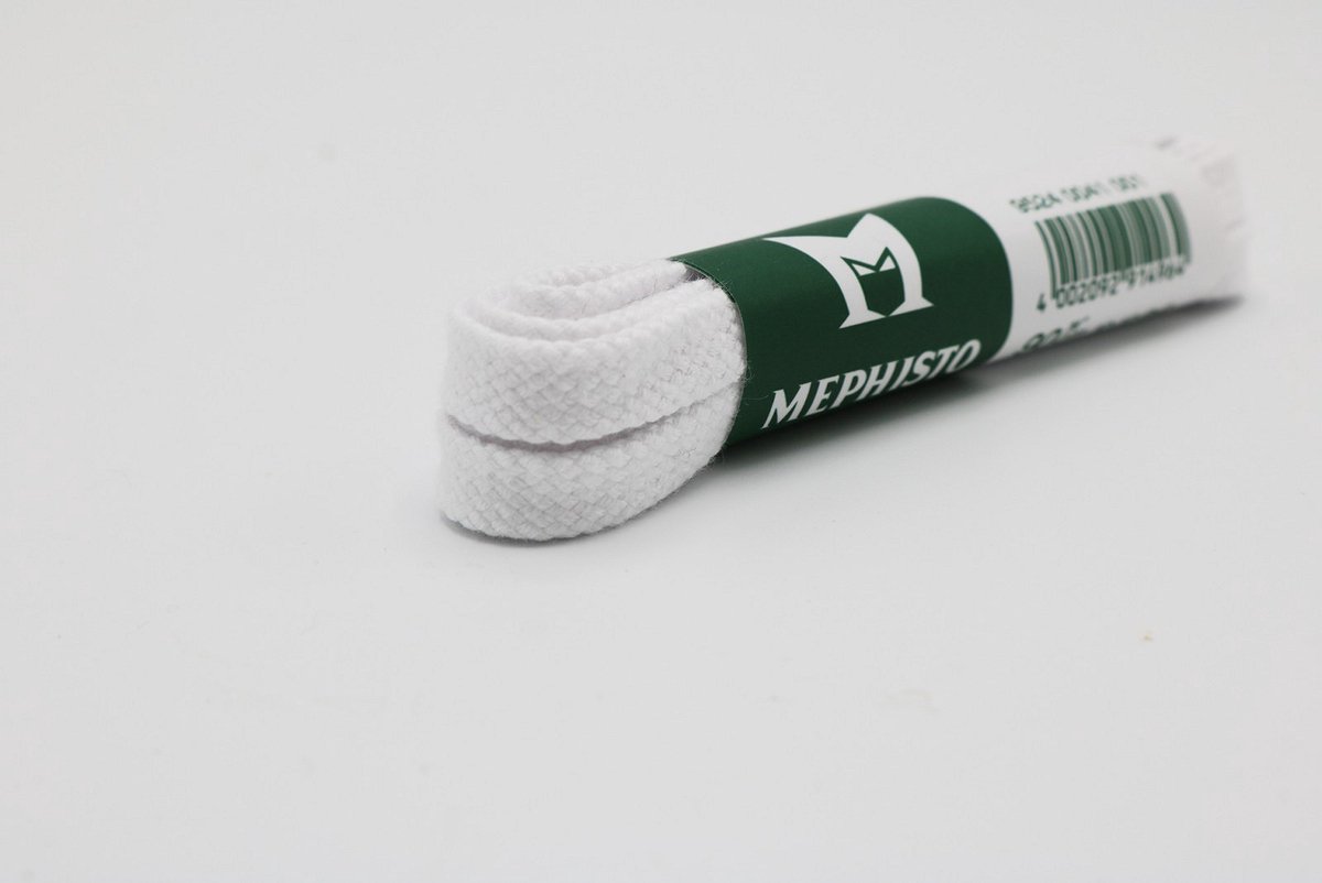 Mephisto Schoenveters Plat – Wit – 75 cm – Origineel