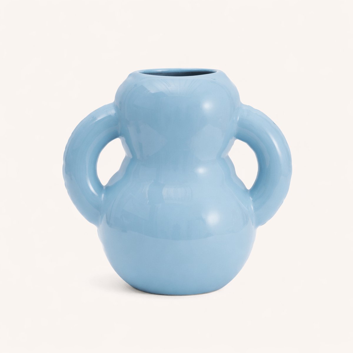 Oscar Vaas - Home Studyo - Sky Gloss Blauw - Design Vaas - Vaas keramiek