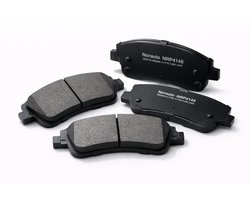 Remblokken voor – Norauto NRP4148 – Geschikt voor Nissan Cube (Z12), Juke (F15) & Tiida (C11) – Set van 4