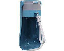 Opvouwbare waterfles voor huisdier - Draagbare drinkfles 430ml - Geschikt voor puppy's, kleine, middelgrote en grote honden - Blauw