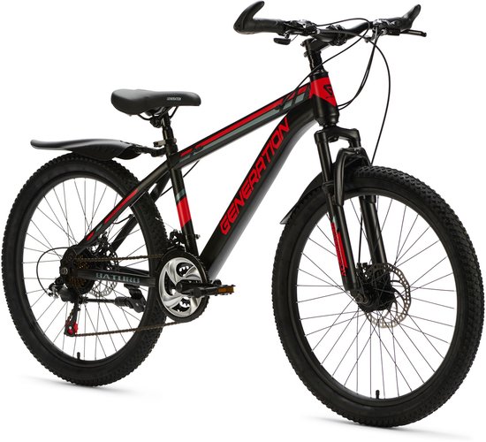 Generation Baturo mountainbike 24 inch - Rood - Spatborden — afbeelding 5