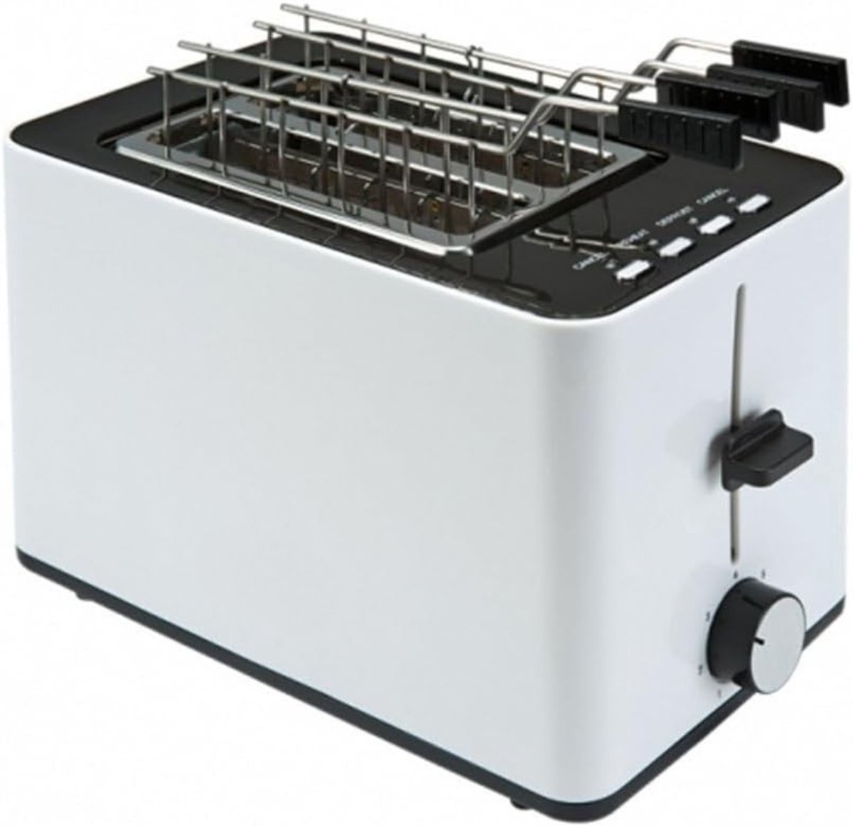 AMA® Broodrooster met Tostiklemmen - Broodrooster - Toaster - 16x26x18cm - Wit