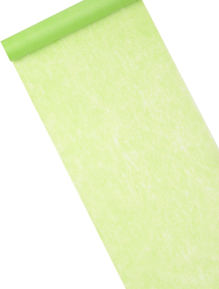 HOBI - Groene non-woven tafelloper 29 cm x 10 m, op maat te knippen