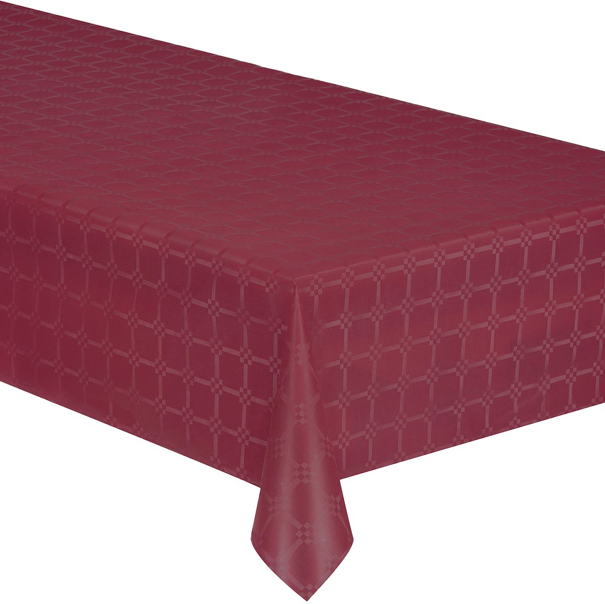 ISAP FRANCE - Tafelkleed op rol, damastpapier bordeaux 6 m dik