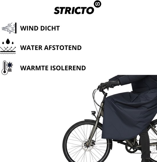 Stricto - Fiets Beenkleed - Universeel - Waterdicht & Winddicht van Merkloos — afbeelding 2