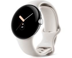 Google Pixel Watch - Smartwatch - 41 mm - LTE - Zilver (Beige)