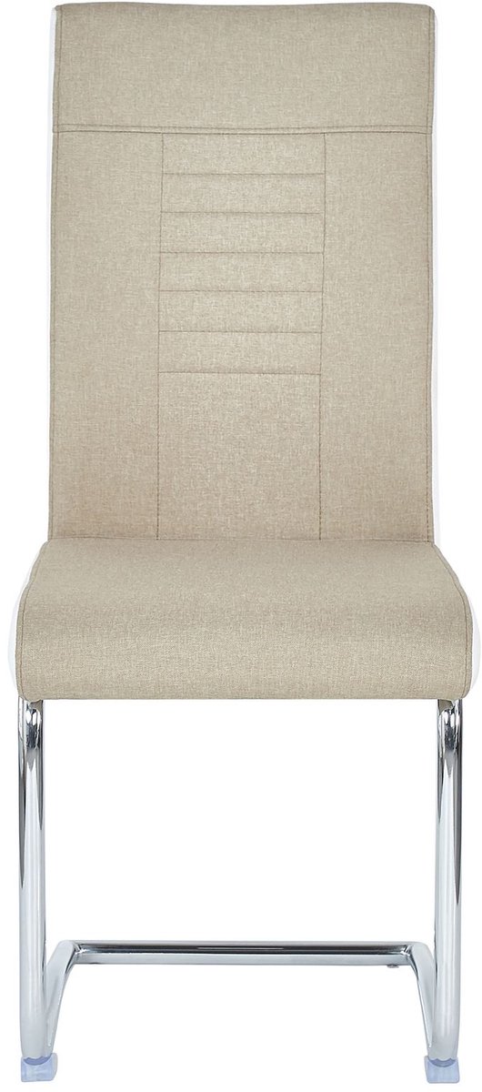 Eetkamerstoelen ALBA, set van 4 - beige/wit