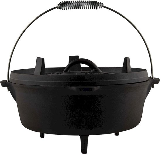 The Windmill Dutch Oven 6Qt – 5,5 liter – 3-delig – Gietijzer Braadpan