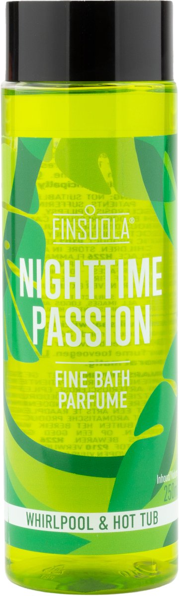 Finsuola Badparfum Night Time Passion - Whirlpools - Geschikt voor spas, jacuzzi en hottub - Night Time Passion - Verdampt volledig - Heilzame werking - 250ml